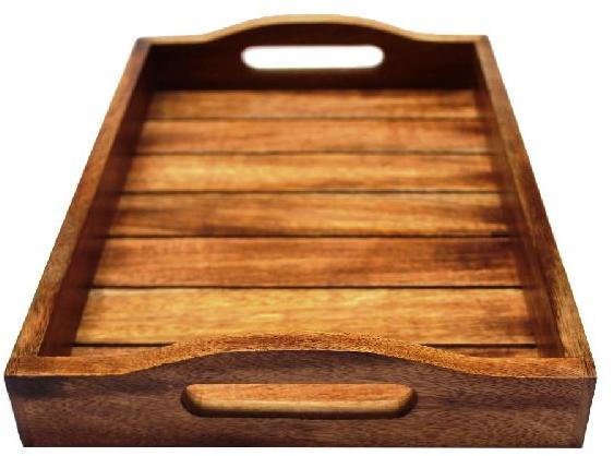 Polished Plain Mango Wooden Serving Tray, Feature : Attractive Pattern, Dust Proof