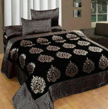 Embroidered Chenille Double Bedcover