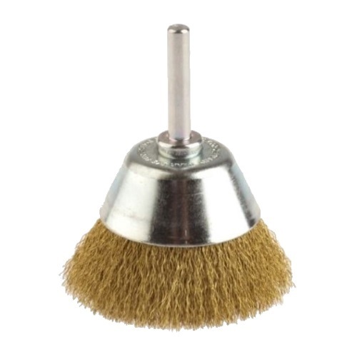 Brass Steel Cup Brush, for Removal of Scale, Rust Paint, Size : 100x16 mm