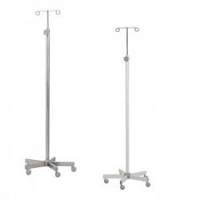 Stainless steel IV Saline Stand, Base Material : Polypropylene