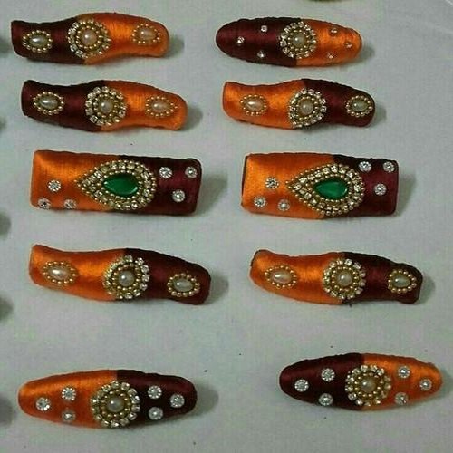 Silk Thread Designer Saree Pin, Size : 3 Inch