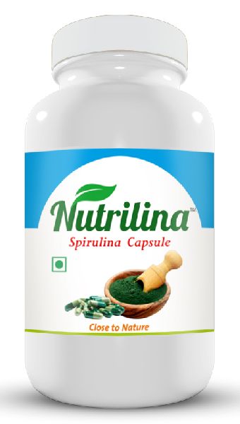 Natural Spirulina Capsule, for Personal, Packaging Type : Bottle