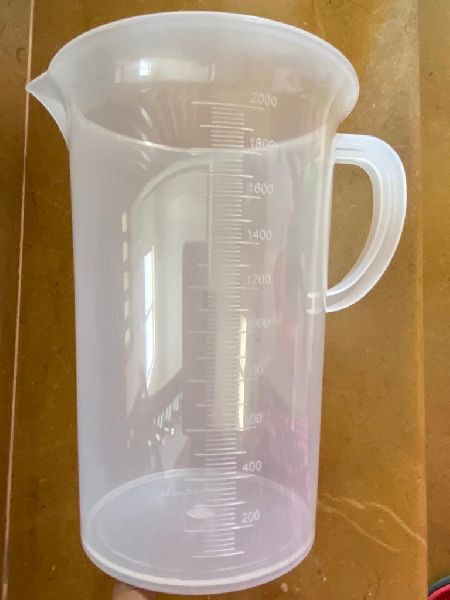 2 Ltr Plastic Measuring Jar, for Laboratory, Pharmaceuticals, Feature : Microwave Safe