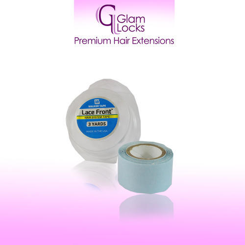 Glam Locks Hair Tape, Color : White