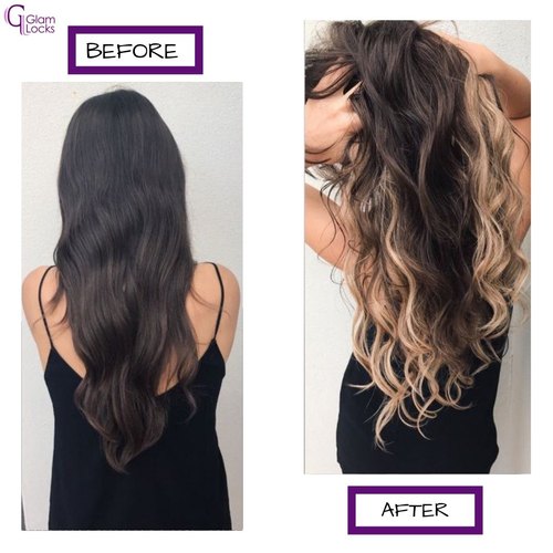 Glamlocks Straight Permanent Hair Extension, for Personal