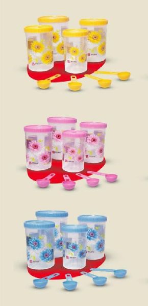 4 Piece Plastic Storage Container Set