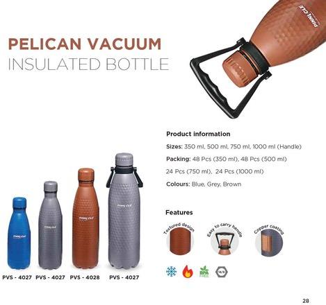 Pinnacle Pelican Vacuum Insulated Bottle, Packaging Type : Paper Box