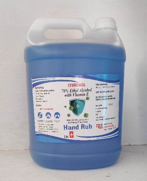 5 Liter Sterenol Hand Sanitizer, Feature : Kills 99.9% Of Germs