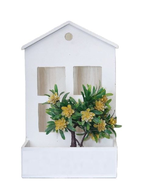 Wooden House Planter