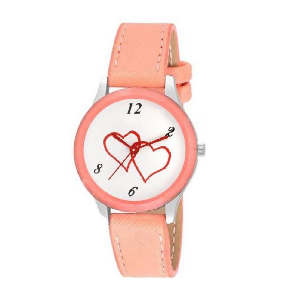 Orange Heartly Watch For Women - L19