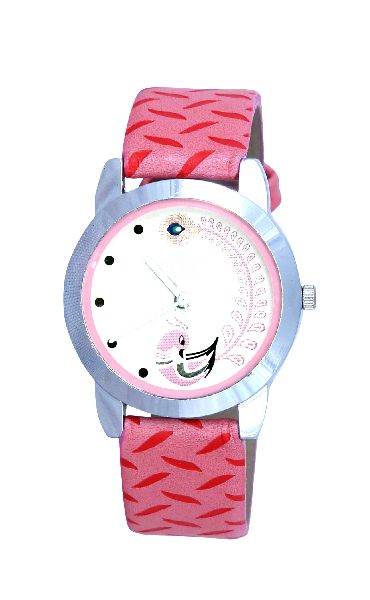 Pink Osm Feathers Watch For Women - L11