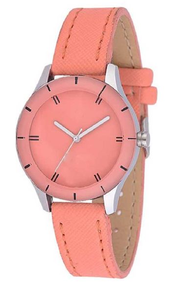 Stylish Orange Dial Orange Strap Analog Watch For Girls - L30