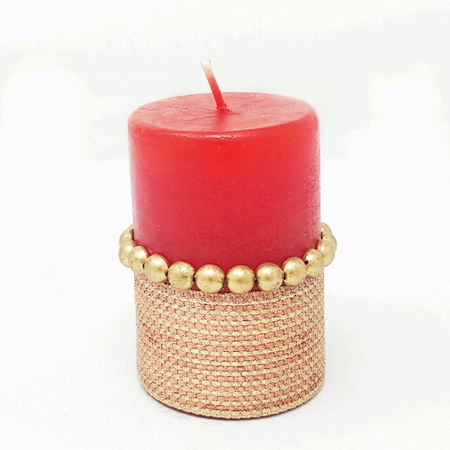 Red Pillar Candle
