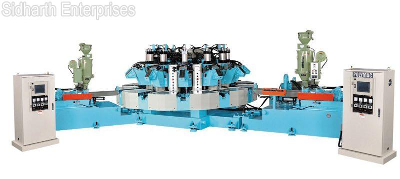 Automatic Rotary System Two Color Sports Shoe Injection Moulding Machine