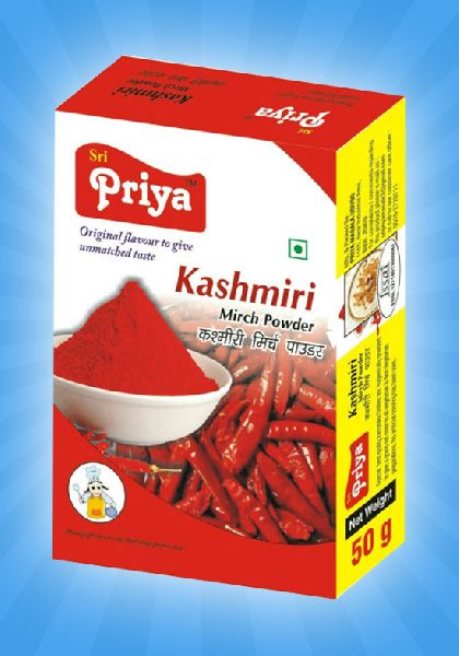 Sri Priya Kashmiri Red Chilli Powder, Taste : Spicy