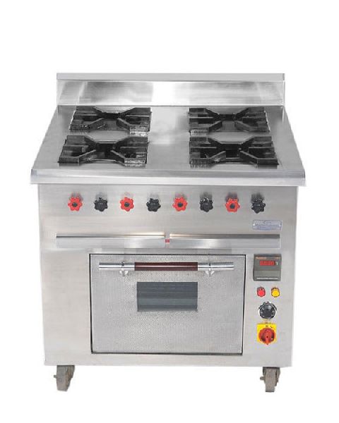 Four Burner Range with Oven Gas