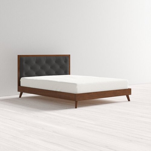 Wooden Double Bed, Pattern : Plain