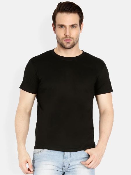 Half Sleeves Cotton Mens Plain T-shirts, Technics : Attractive Pattern ...