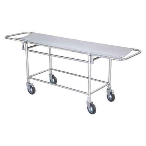 MAYALAB White Manual Metal hospital stretcher, for Clinic, Loading Capacity : 0-50Kg