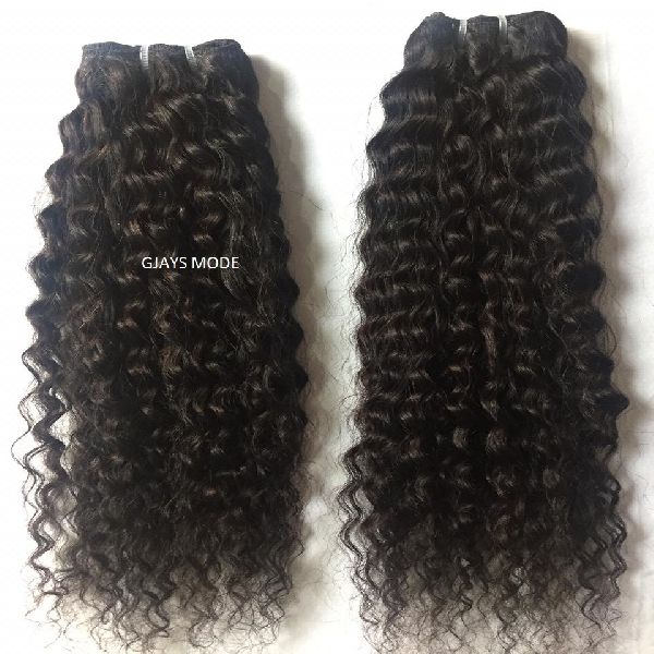 20 Inch Deep Curly Human Hair, for Parlour, Personal