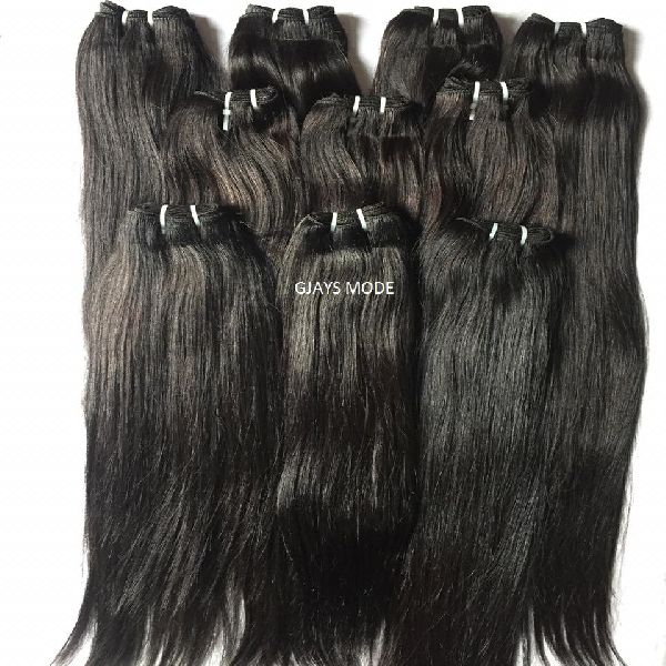 Single Donor Straight Hair, for Parlour, Personal, Length : 8-32 Inch
