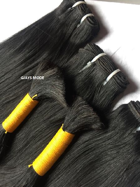 Yaki Straight Human Hair, for Parlour, Personal, Style : Wavy, Curly