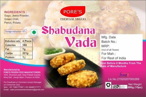 Shabudana Wada, Packaging Type : Vacuum Pack