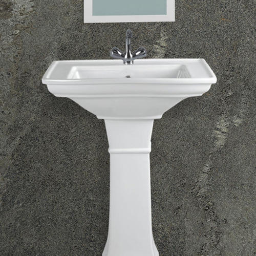Round Ceramic Pedestal Wash Basin, for Home, Hotel, Restaurant, Style : Modern