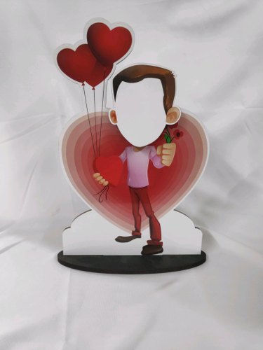 Plastic Valentine Sublimation Photo Frame