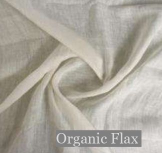 Cotton Organic Flax Fabric, for Textile Industry, Pattern : Plain