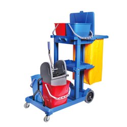 High grade 100% pure plastic Housekeeping Cart Trolley