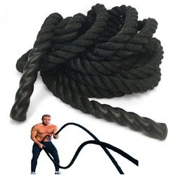  Nylon Battle Rope, Color : Black