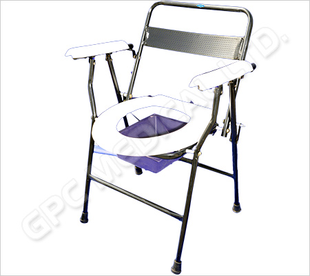 CRC FOLDING COMMODE CHAIR