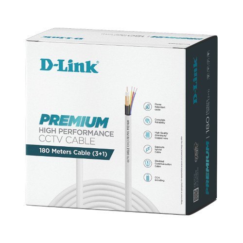 D-LINK CCTV Cable, Color : WHITE