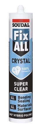 Mccoy Soudal Fix all Crystal 290ml Hybrid Sealant
