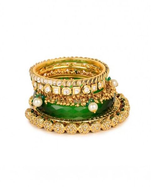 Polished Kundan Glass Bangles, Feature : Attractive Designs, Fine Finished