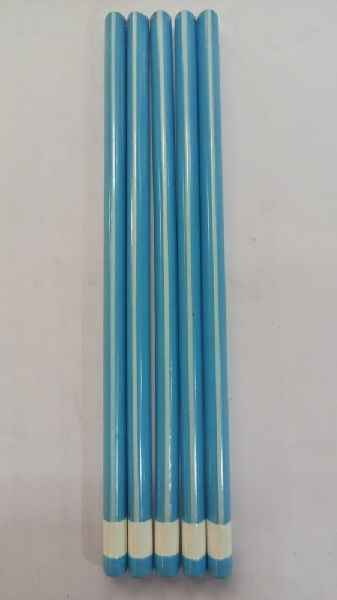 Aqua and White Stripes Wooden Pencil, Feature : Easy To Grip
