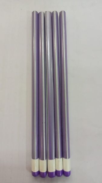 Purple and White Stripes Wooden Pencil, Feature : Easy To Carry