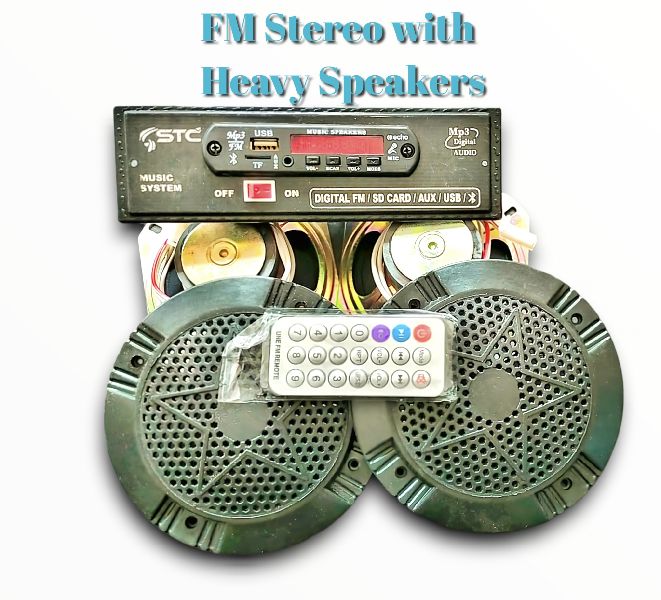 FM STEREO WITH HEAVY SPEAKERS