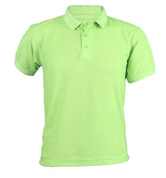 Men Neon Green Polo T Shirt, for Casual, Size : XL