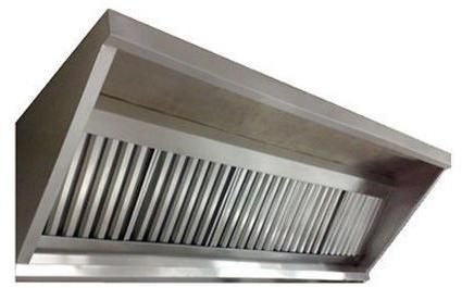 Polished Stainless Steel Wall Mounted Kitchen Hood, For Hotels, Restaurants, Color : Silver