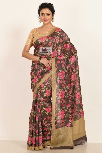 Munga Printed Saree, Technics : Machine Made