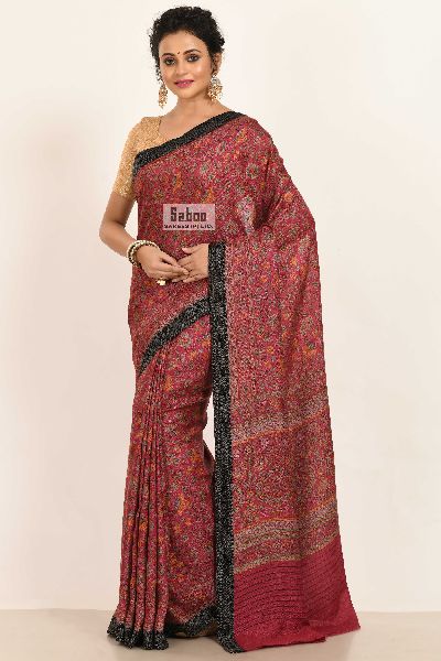 Unstitched Pashmina Printed Saree, for Anti-Wrinkle, Shrink-Resistant, Packaging Type : Packet