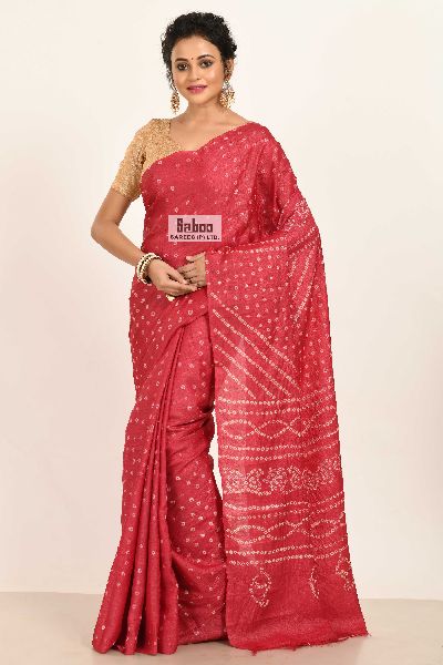 Tussar Silk Printed Saree