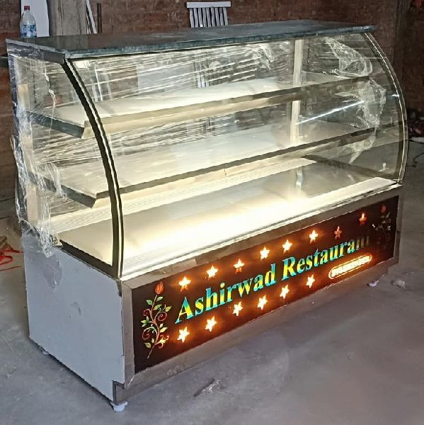 SS Glass Sweet Display Counter
