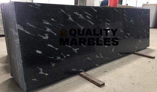 fish black granite slab