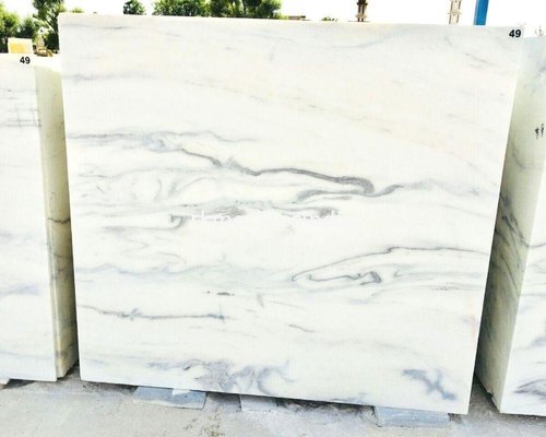 Square Polished Morwad White Marble Slab, for Flooring Use, Feature : Fine Finished