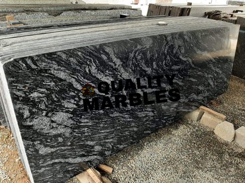 Polished Black Granite Slab, Size : Standard