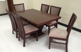 Wooden Dining Table 6 seater, for Cafe, Garden, Home, Hotel, Restaurant, Feature : Shiney, Stylish Look
