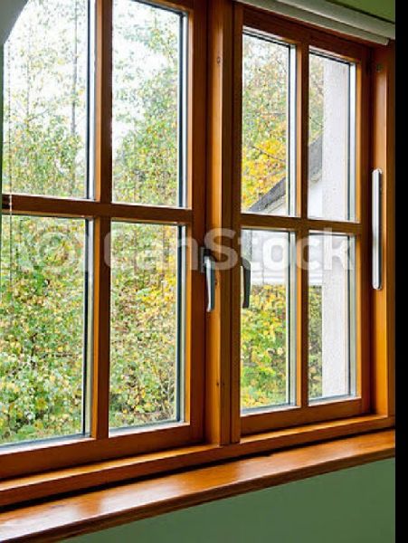 Polished Sliding Wooden Window, Size : Standard
